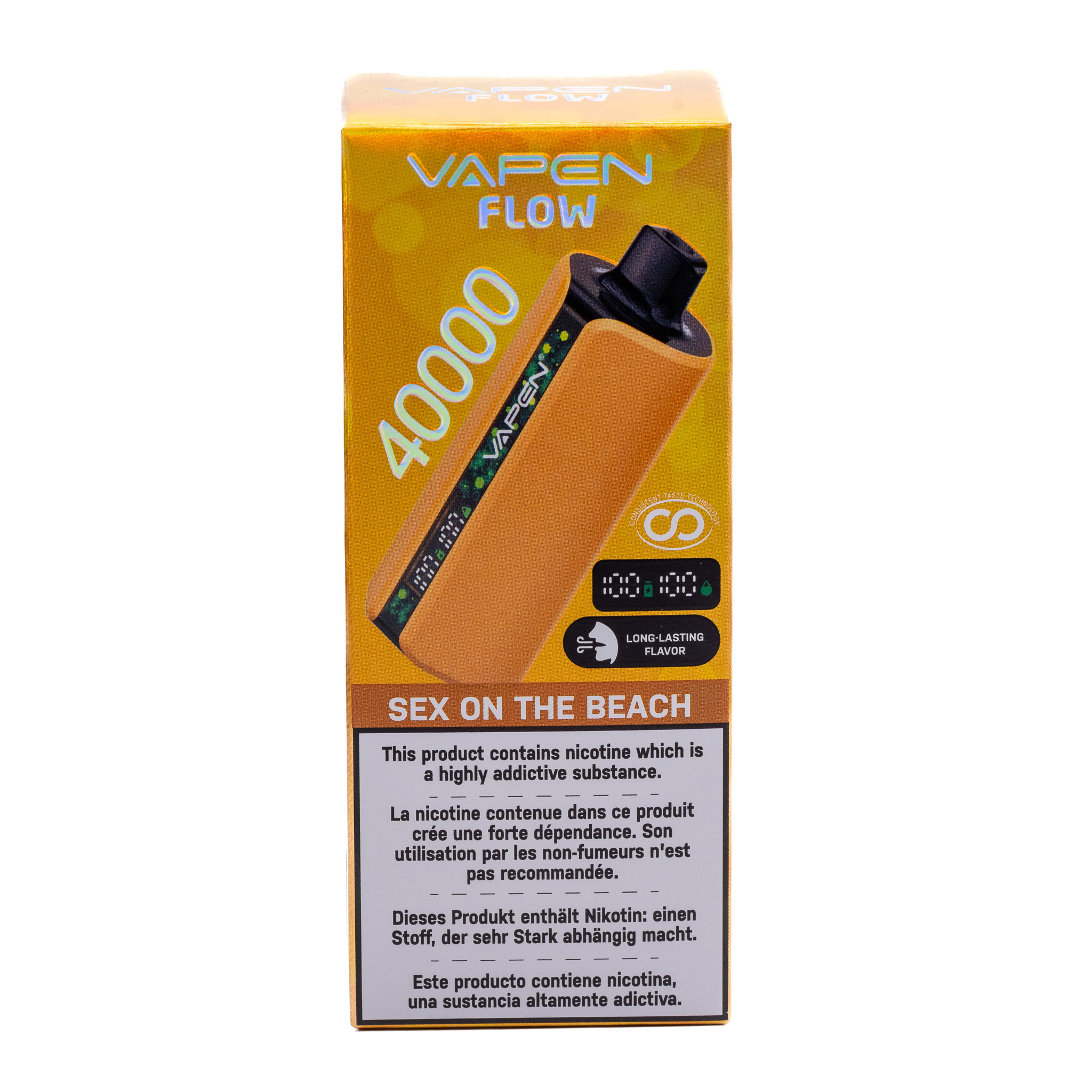 sex on the beach vape Vapen Flow 40K Puff Nicotine Vape - Sex On The Beach